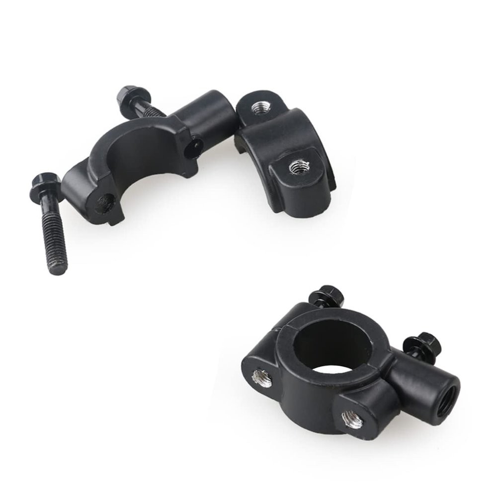 ibasenice Motorcycle Aluminum Mirror Mount Clamp Black Handlebar Accessory for Motorcycles Easy to Install Fits