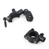 ibasenice Motorcycle Aluminum Mirror Mount Clamp Black Handlebar Accessory for Motorcycles Easy to Install Fits view 1