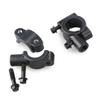 ibasenice Motorcycle Aluminum Mirror Mount Clamp Black Handlebar Accessory for Motorcycles Easy to Install Fits view 2