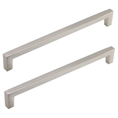 Southst Bar Cabinet Knob - Hardware Cabinet and Cupboard Door Drawer Handle Modern Cupboard Drawer Pull Handles Furniture Hardware - (Color: Brushed Nickel 192mm)