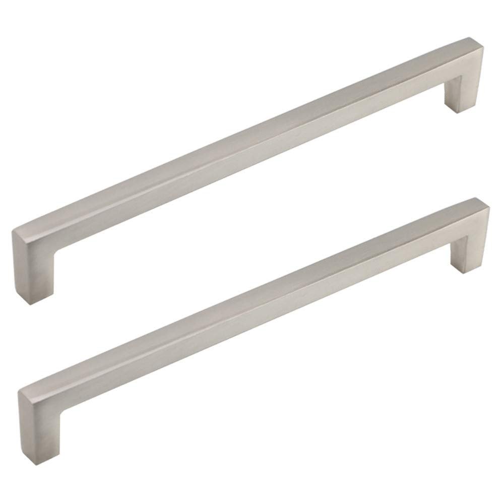 Southst Bar Cabinet Knob - Hardware Cabinet and Cupboard Door Drawer Handle Modern Cupboard Drawer Pull Handles Furniture Hardware - (Color: Brushed Nickel 192mm)