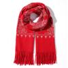 Letusto LUU MANLIC Women's Shawl Wrap Embroidered Tassel Scarf, Premium Quality, Oversize(73x27), Soft,Durability,Warm, Versatile view 1