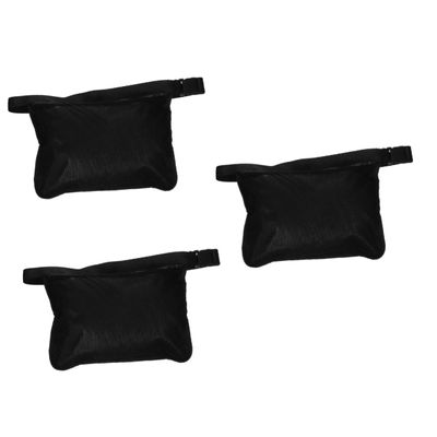 Amosfun 3pcs Ball Pouch for Golf Mesh Storage Bag Sports Equipment Waist Bag Wrist Strap