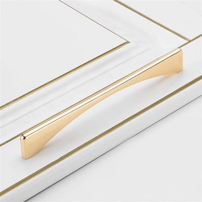 Southst European Style Cabinet Bow Handle Furniture Handle Kit Door Bar Handle Knobs Cabinet Pull Zinc Alloy Handles - (Color: Hole Distance 192mm)