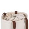 PICNIC TIME NFL New England Patriots Pico Willow and Canvas Insulated Lunch Basket, Natural Canvas, (Natural Canvas) view 4