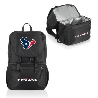 PICNIC TIME NFL Houston Texans Tarana Backpack Cooler Made with Recycled Material, Soft Cooler Backpack, Upcycled Cooler Bag, (Carbon Black)