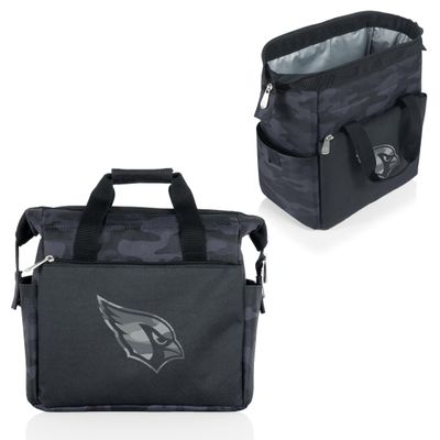 Picnic TIME NFL Arizona Cardinals On The Go Lunch Bag Cooler, Soft Cooler Lunch Box, Insulated Lunch Bag, (Black Camo)