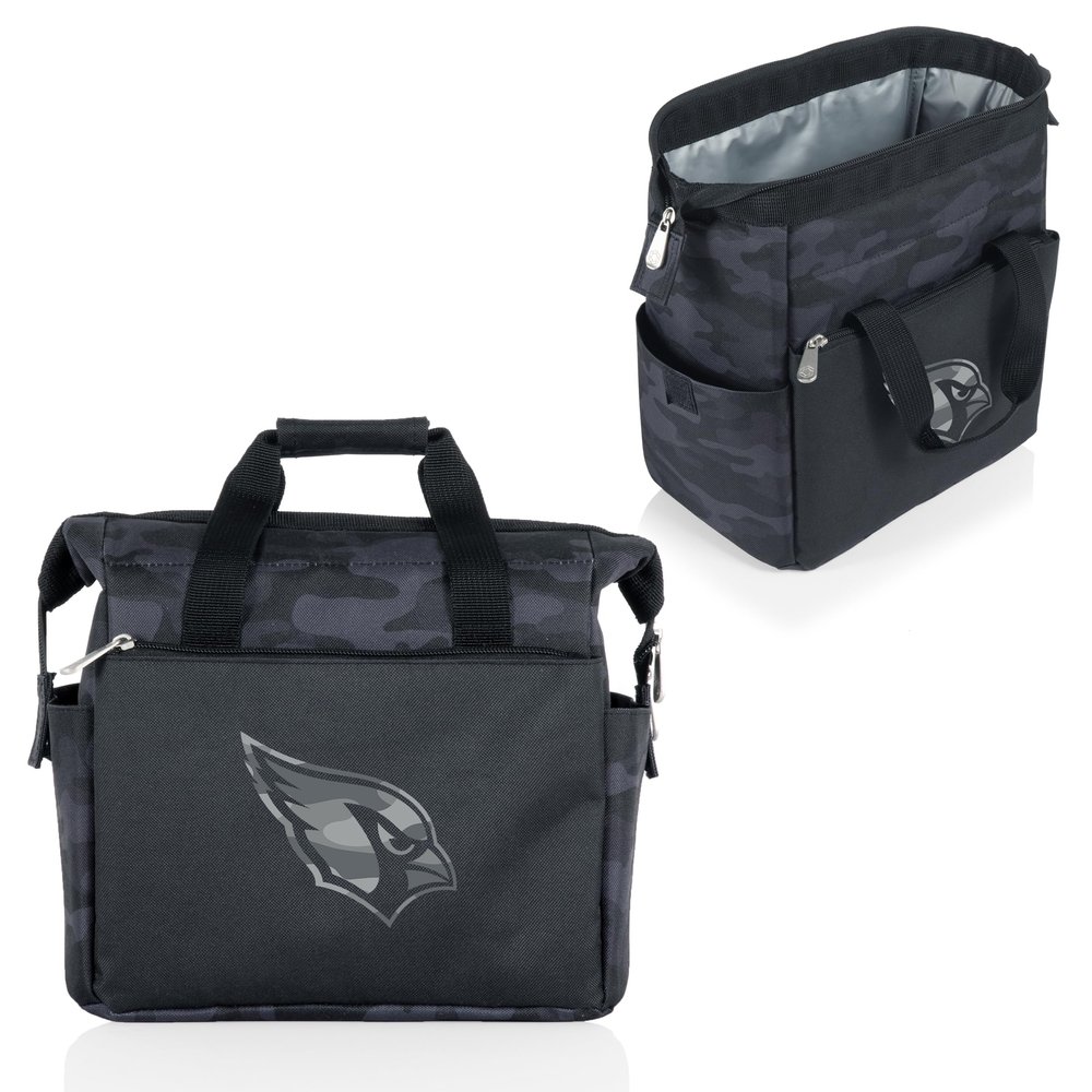 Picnic TIME NFL Arizona Cardinals On The Go Lunch Bag Cooler, Soft Cooler Lunch Box, Insulated Lunch Bag, (Black Camo)