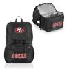 PICNIC TIME NFL San Francisco 49ers Tarana Backpack Cooler Made with Recycled Material, Soft Cooler Backpack, Upcycled Cooler Bag, (Carbon Black) view 1