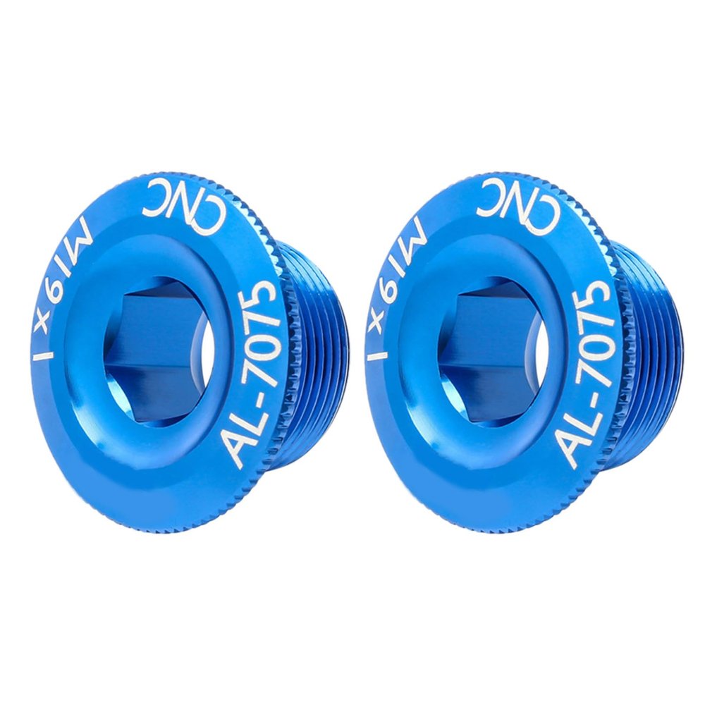 SKISUNO 2pcs Aluminum Alloy Crank Cover Screws for Mountain and Road Bikes Lightweight Fixing Bolts Anodized Surface Bike Accessories for Enhanced Performance