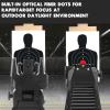 TPRCOL Flip Up Sight Front and Rear Flip Sights Mounted on Any Picatinny Rail (Black) view 3