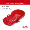 Children's Double Sledge, Padded Wear-Resistant Sledge, Padded Sledge with Backrest, Sledge with Brake Pull Rope view 2