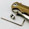 3-Piece Set Kwik Thumb Stud Fits for Buck 110, Stainless Steel Push Knife Nail with Allen Wrench and Screw (Size : A White) view 4