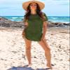 ANRABESS Swimsuit Cover Up for Women 2026 Crochet Bathing Suit Swimwear Mesh Knit Beach Dress Summer Vacation Clothes Medium Army Green view 2
