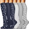 BLUEENJOY Copper Compression Socks for Women & Men (6 pairs) - Best Support for Nurses, Running, Hiking, Recovery view 1