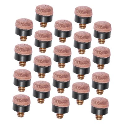 BESPORTBLE 20pcs Billiard Tip Replacement Tips for Snooker and Pool Cues Easy Install Billiard Accessories Smooth for Enhanced Performance