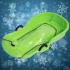 Children's Double Sledge, Padded Wear-Resistant Sledge, Padded Sledge with Backrest, Sledge with Brake Pull Rope view 1