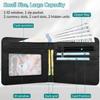 Wallet for Boys Soccer Leather Credit Id Card Cash Holder Black Rfid Blocking Zipper Cute Cool Funny Aesthetic Soccer Pattern With Coin Pocket Id Window Teen Wallets for Boys Teenager Birthday Gift view 3