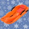 Winter Snow Sleds, Children'S Snowboard Sledge, Two-Person, Two-Seater Thickened Sledges, Frost-Resistant and Wear-Resistant Sledges, Adult Sledge with Backrest view 1