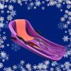 Double Handle Children's Sled, Anti-Freeze Wear Sled, Two-Seater Thickened Sledges, High Back Sled with Pull Rope view 1