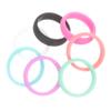 BESPORTBLE Silicone Rings Set Women Fitness Bands Decorative Ring Bands 7 Colors Comfortable for Large view 1