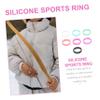 BESPORTBLE Silicone Rings Set Women Fitness Bands Decorative Ring Bands 7 Colors Comfortable for Large view 4