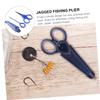 BESPORTBLE Stainless Steel Fishing Scissors Set Ergonomic Portable Design for Cutting for Fishing Accessories Random Colors view 3