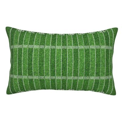 Augenstern Zippered Bed Pillow Protector American-Football-Field Decorative Throw Pillow Cover Pillowcase Encasement 16"X24"