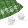 Augenstern Zippered Bed Pillow Protector American-Football-Field Decorative Throw Pillow Cover Pillowcase Encasement 16"X24" view 3
