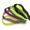 KTGCOZS Pack of 5 Fly Tying Materials Crystal Flash Flies Making Supplies Fly Fishing Hook Skirt (Black) view 1