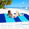 BYDOLL Beach Blanket Waterproof Sandproof 78''110'' Suits1-7 Adults Compact Lightweight Oversized Sand-Free Blanket Large Picnic Mat for Beach Travel Camping Hiking view 2
