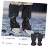 BESPORTBLE 2pairs Snow Gaiters for Hiking and Outdoor Activities Leg Covers for Climbing and Mountaineering Breathable Material Black view 2
