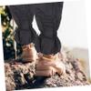 BESPORTBLE 2pairs Snow Gaiters for Hiking and Outdoor Activities Leg Covers for Climbing and Mountaineering Breathable Material Black view 3