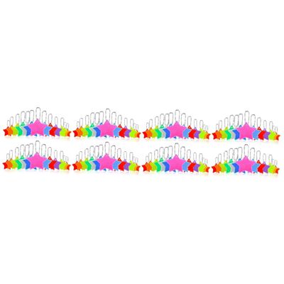 BESPORTBLE 104pcs Keychain Reflective Safety Reflective Gear for Boys and Girls Necklace Star Shape Reflector Charms for Backpacks Keys