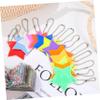 BESPORTBLE 104pcs Keychain Reflective Safety Reflective Gear for Boys and Girls Necklace Star Shape Reflector Charms for Backpacks Keys view 3