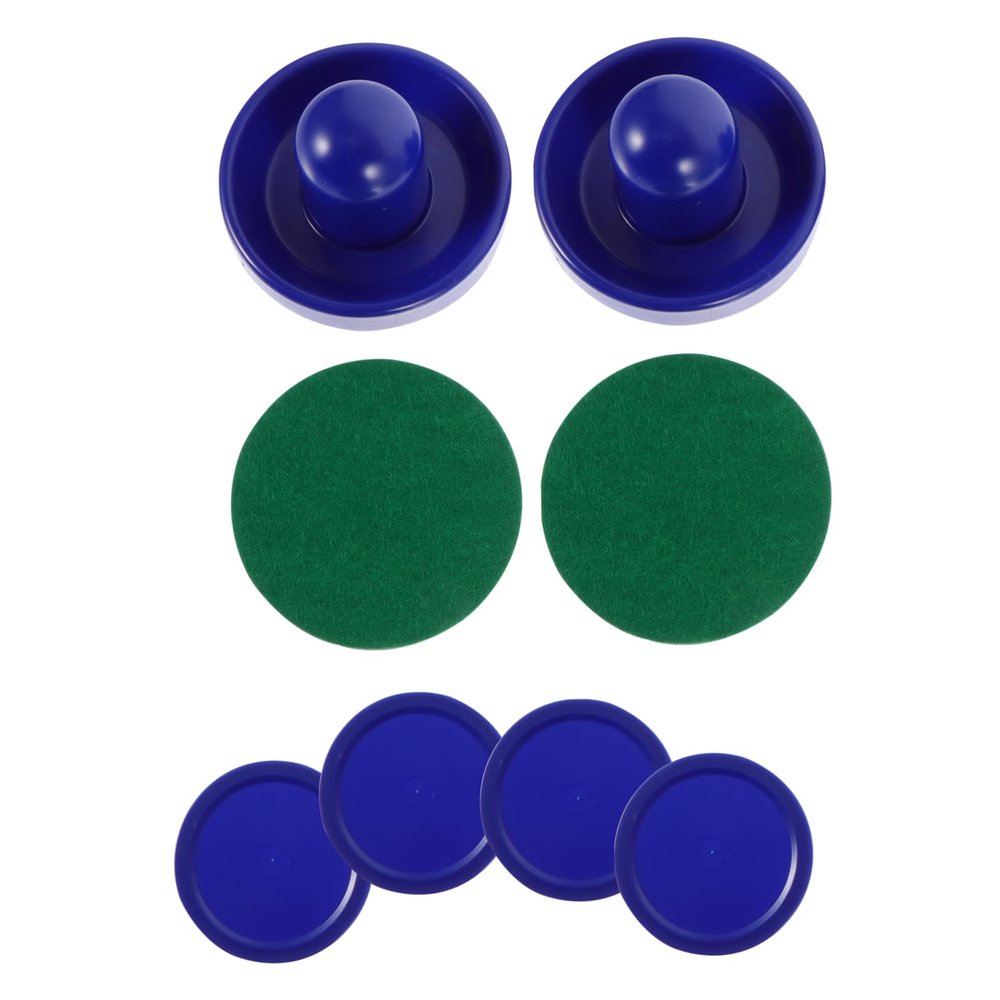 BRIGHTFUFU 1 Set Ball Header Blue air Hockey Pucks air Hockey Replacement Accessories Table Paddles Hockey Goal Handles Paddles Equipment Plastic Putter Suite