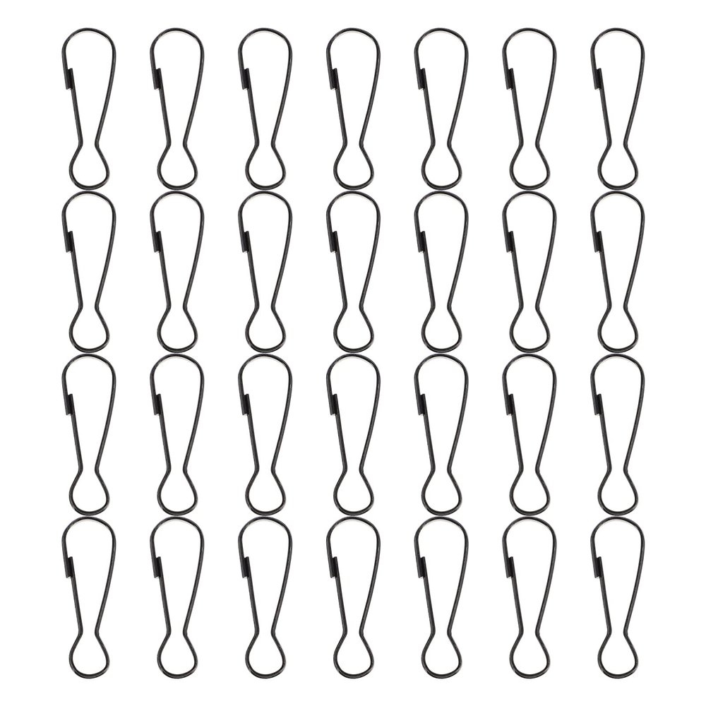 100pcs Metal Snap Carabiner Hooks Flag Snap Clips for Keychains Crafts and Outdoor Use Water-Resistant Lightweight Buckles for Camping and Hiking Accessories