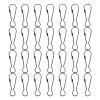100pcs Metal Snap Carabiner Hooks Flag Snap Clips for Keychains Crafts and Outdoor Use Water-Resistant Lightweight Buckles for Camping and Hiking Accessories view 1