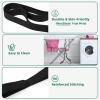 Abiarst Stretching Strap Yoga Straps for Physical Therapy, 10 Loops Non-Elastic Stretch Band for Pilates, Flexibility, Exercise and Gymnastics (Black) view 2