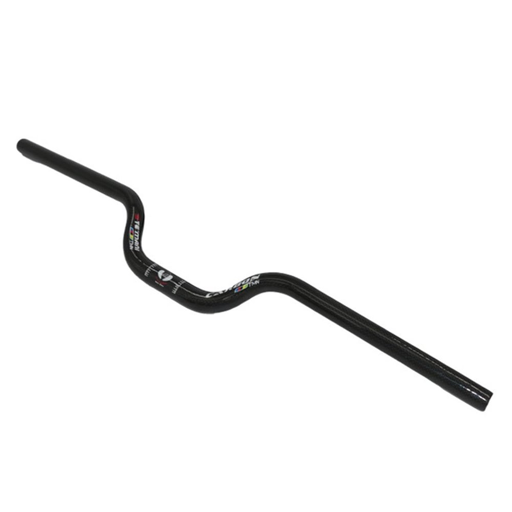 DELVOYE Rise 70mm Mountain Road Bike Handlebar 25.4/31.8mm MTB Carbon Fiber Riser Bar U-Shape 600-700mm Cycling Racing XC DH Bicycle Handlebars (Color : 25.4mm, Size : 700mm)