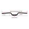 DELVOYE Rise 70mm Mountain Road Bike Handlebar 25.4/31.8mm MTB Carbon Fiber Riser Bar U-Shape 600-700mm Cycling Racing XC DH Bicycle Handlebars (Color : 25.4mm, Size : 700mm) view 2
