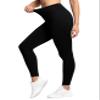THE GYM PEOPLE Women's High Waist Workout Legging Soft Tummy Control Squat Proof Yoga Running Pants Black view 1