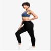 THE GYM PEOPLE Women's High Waist Workout Legging Soft Tummy Control Squat Proof Yoga Running Pants Black view 3