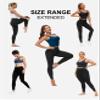 THE GYM PEOPLE Women's High Waist Workout Legging Soft Tummy Control Squat Proof Yoga Running Pants Black view 4