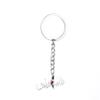 Stainless Steel Palestine Map For Women Arabic Letter Keychain Middle Eastern Countries Jewelry (Silver) view 1