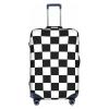 EdNeY Checkered White Black Racing Flag Travel Luggage Cover Elastic Anti-scratch Suitcase Cover Protector Spandex Stretch Luggage Baggage Covers Fits 29-32 Inch Luggage,XL view 1