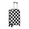 EdNeY Checkered White Black Racing Flag Travel Luggage Cover Elastic Anti-scratch Suitcase Cover Protector Spandex Stretch Luggage Baggage Covers Fits 29-32 Inch Luggage,XL view 3