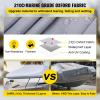 100% Waterproof Boat Cover, Trailerable Runabout Boat Cover Fit V-Hull Tri-Hull Fishing Ski Pro-Style Bass Boats, Full Size (Color : Gris, Size : 11-13FT) view 3