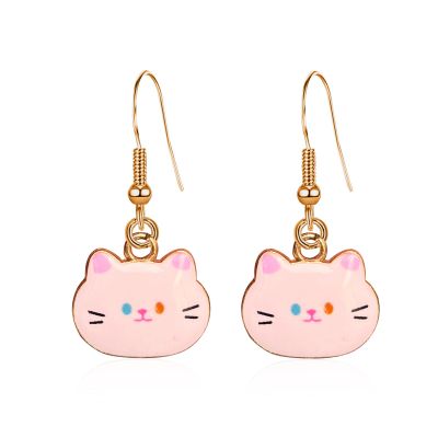 Stocking Stuffers Holiday Outfits for Women 2024 Cat Earrings for Women Cute Stuff for Cat Lovers Funny Earrings Cartoon Animal Dangle Earrings Jewelry Gifts