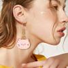 Stocking Stuffers Holiday Outfits for Women 2024 Cat Earrings for Women Cute Stuff for Cat Lovers Funny Earrings Cartoon Animal Dangle Earrings Jewelry Gifts view 3